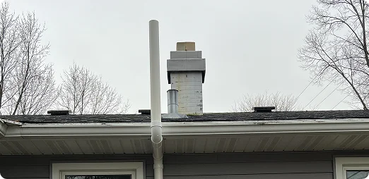 radon roof vent stack
